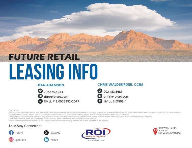 More Photos Of Kyle Cannon Rd & 1-11 NEC, Las Vegas Unknown For Lease