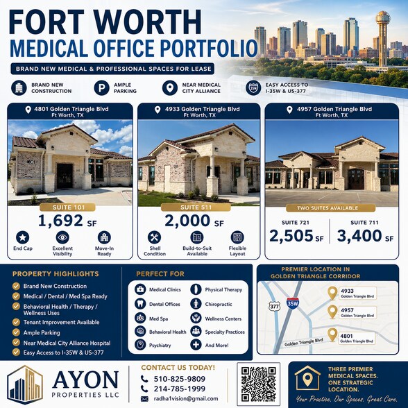 More Photos Of 4957 Golden Triangle Blvd, Fort Worth Medical For Lease