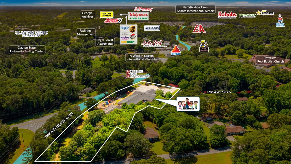 More Photos Of 2180 Rex Rd, Morrow Daycare Center For Lease