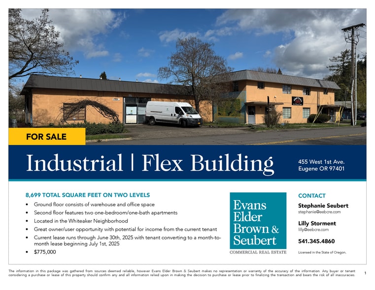 More Photos Of 455 W 1st Ave, Eugene Freestanding For Sale