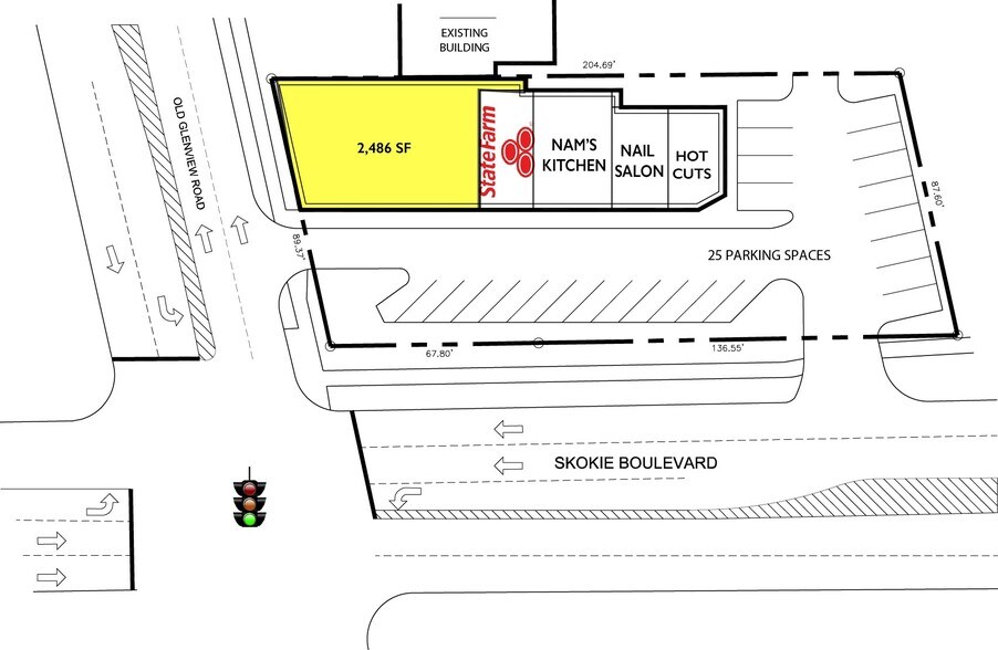 More Photos Of 135-147 Skokie Blvd, Wilmette Unknown For Lease