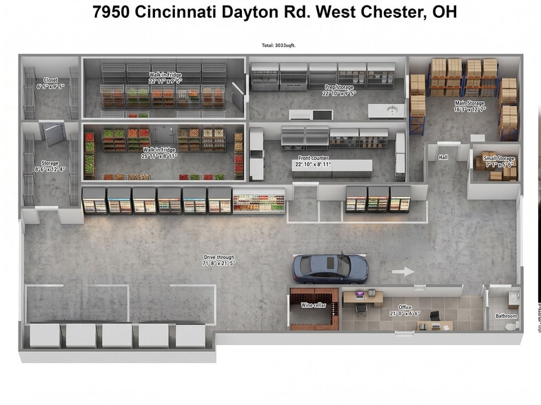 More Photos Of 7950 Cincinnati Dayton Rd, West Chester Freestanding For Sale