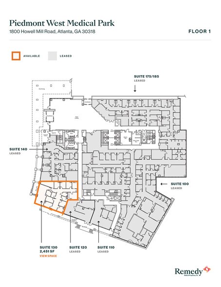 More Photos Of 1800 Howell Mill Rd, Atlanta Medical For Lease