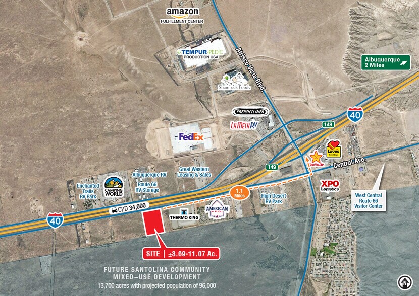 Primary Photo Of SWQ Central Ave. & Atrisco Vista Blvd. SW, Albuquerque Land For Lease
