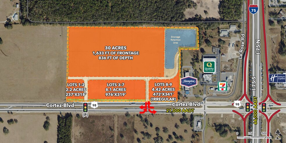 Primary Photo Of INTERSTATE 75 & CORTEZ BOULEVARD, Brooksville Land For Lease