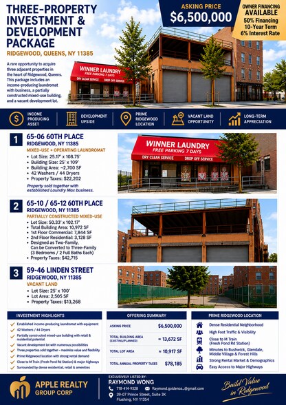 More Photos Of 65-06/10/12 60th pl, Ridgewood General Retail For Sale