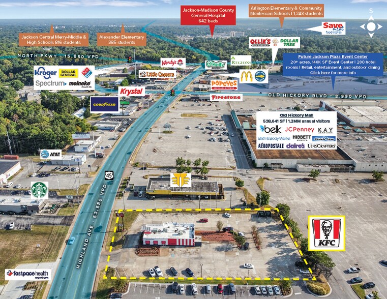 2051 N Highland Ave, Jackson, TN 38305 Fast Food For Sale