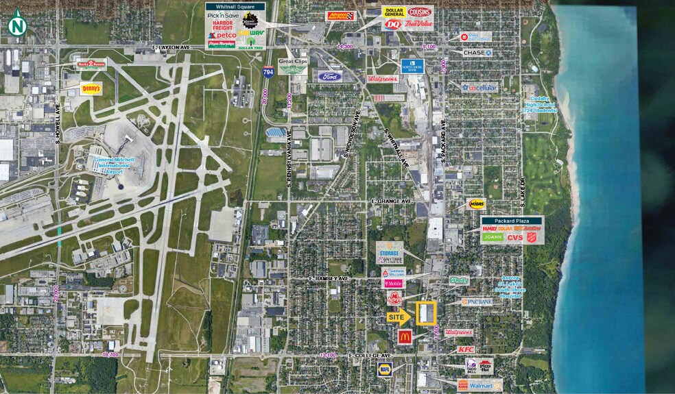 More Photos Of 6045-6077 S Packard Ave, Cudahy General Retail For Sale