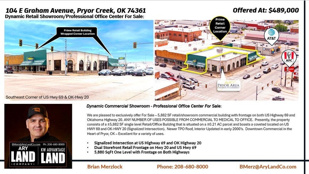 More Photos Of 104 E Graham Ave, Pryor General Retail For Sale
