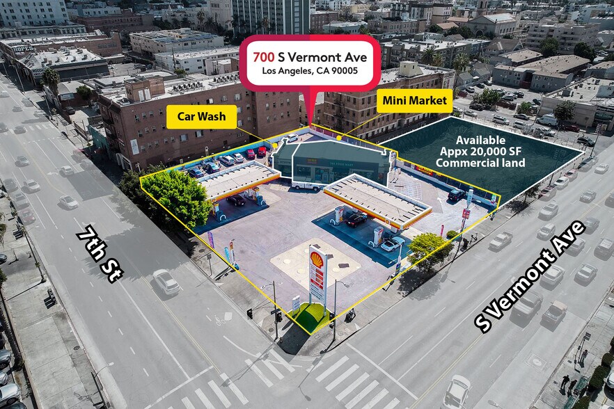 Primary Photo Of 700 S Vermont Ave, Los Angeles Service Station For Sale