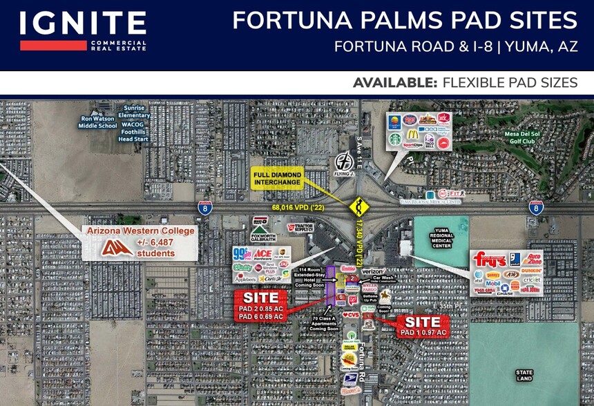 Primary Photo Of NWC Fortuna Rd & 35th, Yuma Freestanding For Lease