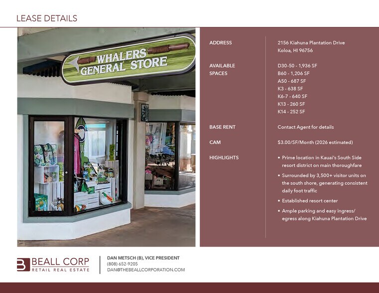More Photos Of 2360 Kiahuna Plantation Dr, Koloa Unknown For Lease