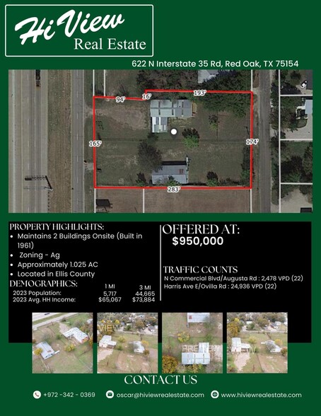 Primary Photo Of 622 N Interstate 35 Rd, Red Oak Land For Sale