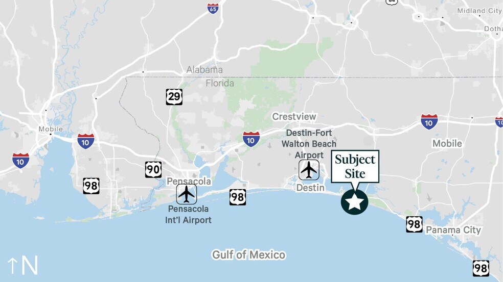 More Photos Of W US 98 Hwy @ Veterans Road, Santa Rosa Beach Land For Sale