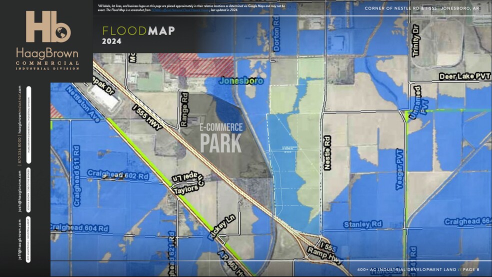 More Photos Of Corner of Nestle Rd and I-555, Bay Land For Sale