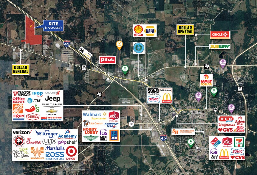 More Photos Of 1031 Interstate 45, Huntsville Land For Sale