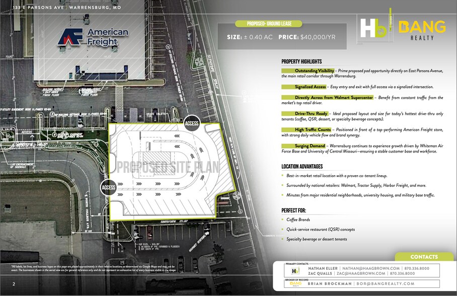 More Photos Of 133 E Parsons Ave, Warrensburg Land For Lease