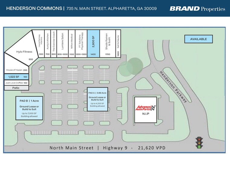Primary Photo Of 735 N Main St, Alpharetta Land For Lease