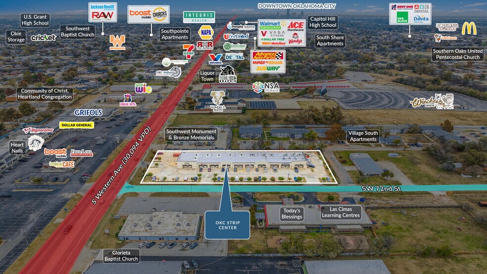More Photos Of 7220 S Western Ave, Oklahoma City Storefront Retail Office For Lease