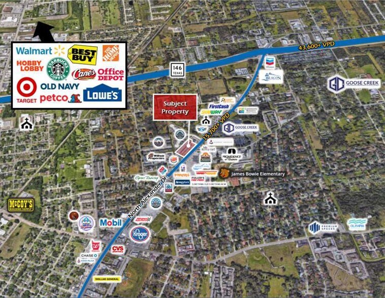 More Photos Of 2215-2321 N Alexander Dr, Baytown Storefront For Sale