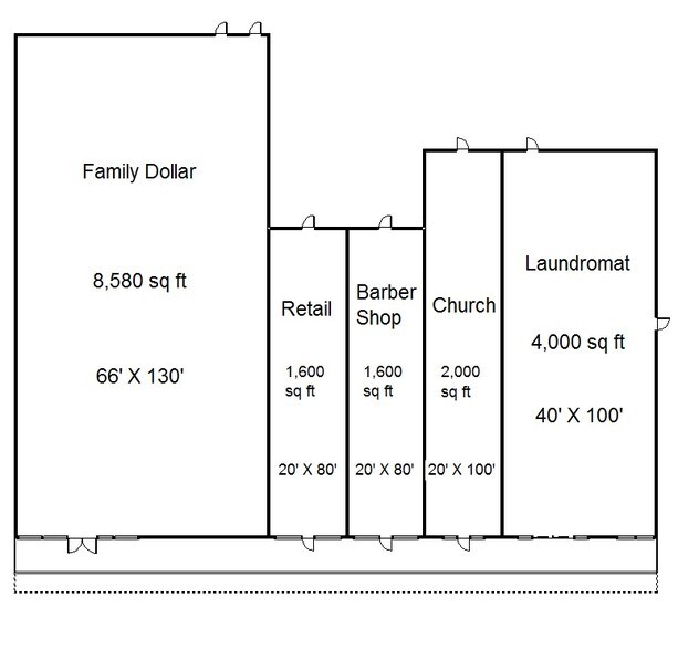 More Photos Of 900-916 N Horner Blvd, Sanford General Retail For Lease