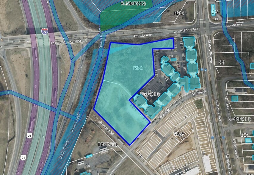 Primary Photo Of 1403 Samuel St, Charlotte Land For Sale