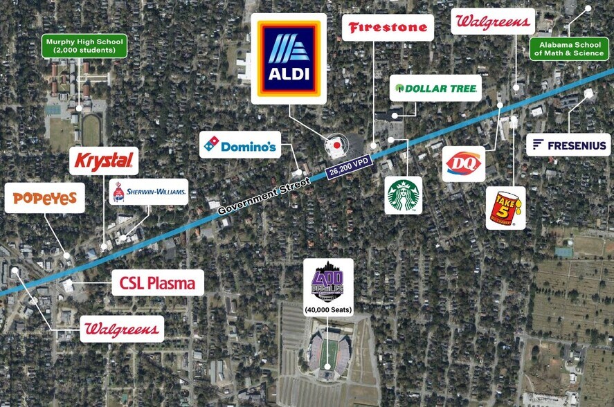 More Photos Of 1550 Government St, Mobile Supermarket For Sale