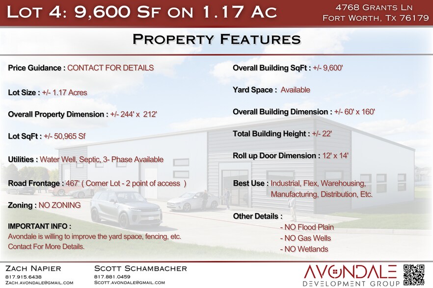 More Photos Of 4771 Grants Ln, Fort Worth Warehouse For Sale