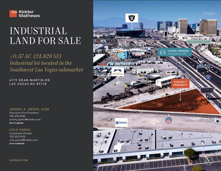 Primary Photo Of 6179 Dean Martin Dr, Las Vegas Land For Sale