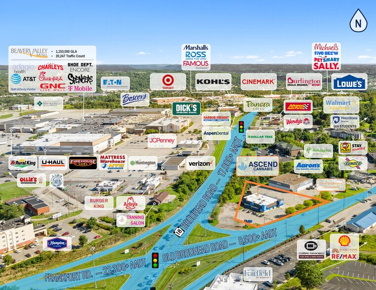 More Photos Of 1451 Old Broadhead Rd, Monaca Freestanding For Sale