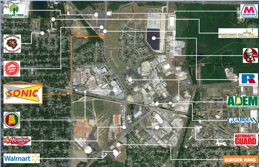 More Photos Of 1901 Coliseum Blvd, Montgomery Fast Food For Lease