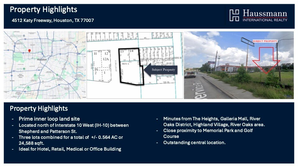 More Photos Of 4512 Katy Fwy, Houston Land For Sale