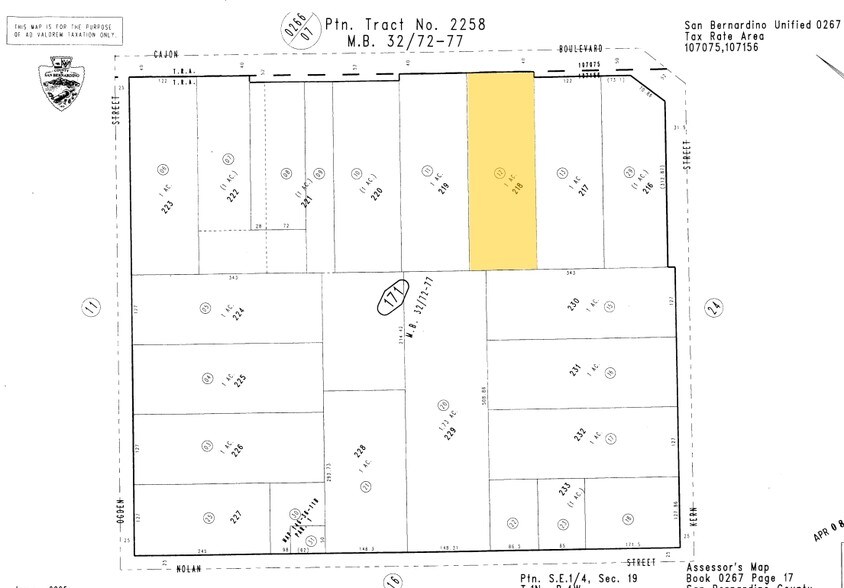 Cajon Blvd State, San Bernardino, CA 92407 Land For Sale