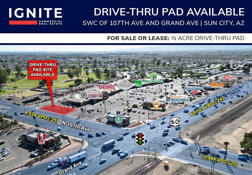 Primary Photo Of SWC of 107th Ave @ Grand Ave, Sun City Land For Sale