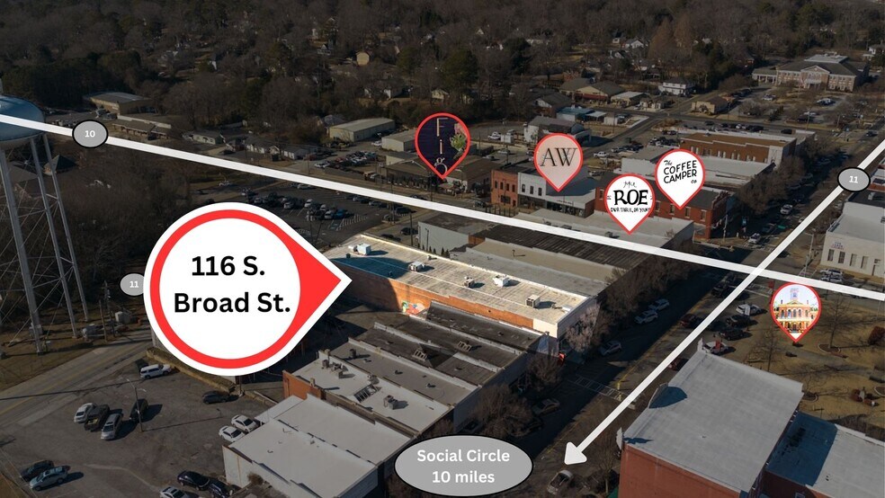 More Photos Of 116 S Broad St, Monroe Restaurant For Lease