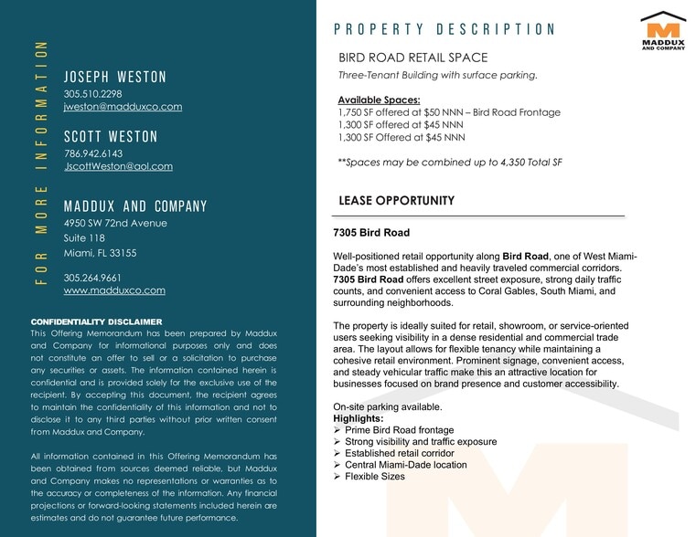 More Photos Of 7305 SW 40th St, Miami Freestanding For Lease