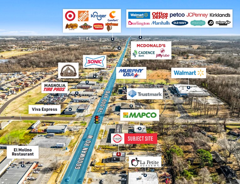 More Photos Of 2555 W Goodman Rd, Horn Lake Fast Food For Sale