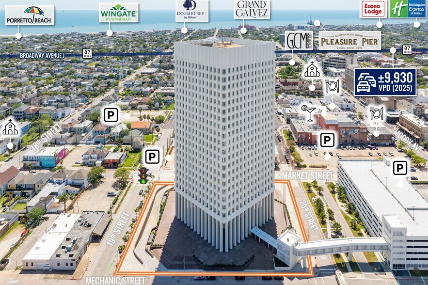 More Photos Of One Moody Plz, Galveston Office For Sale