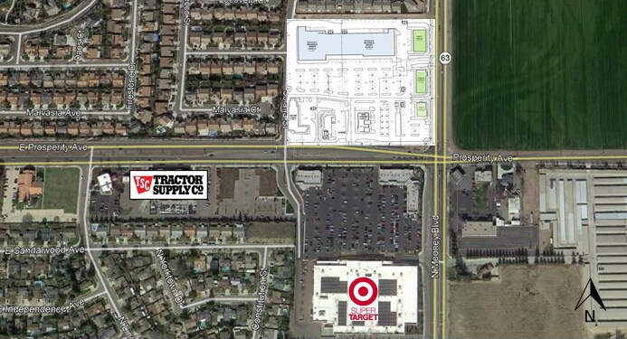 More Photos Of N Mooney Blvd & Prosperity Ave, Tulare Land For Lease