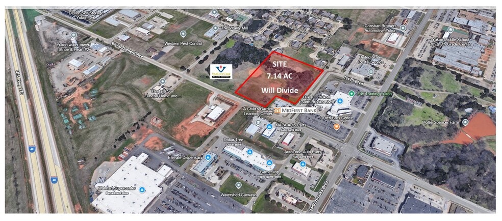 Primary Photo Of Vandament Ave and 1st Place Blvd, Yukon Land For Sale