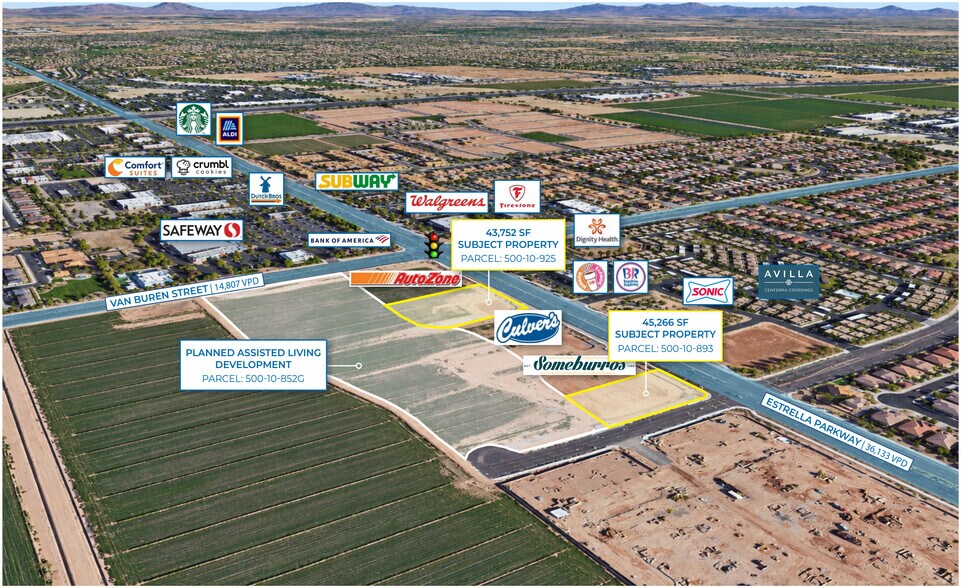 More Photos Of NW Cr NE Estrella Pky & W Hudson Way, Goodyear Land For Sale
