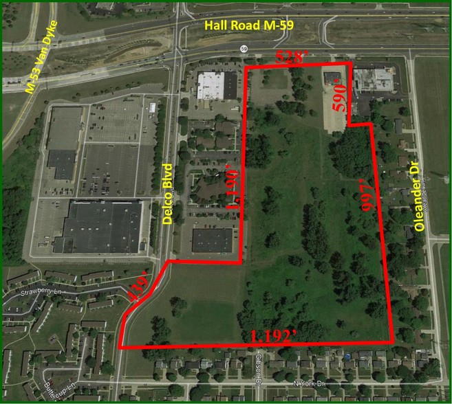 Primary Photo Of 12414 Hall Rd, Sterling Heights Land For Lease