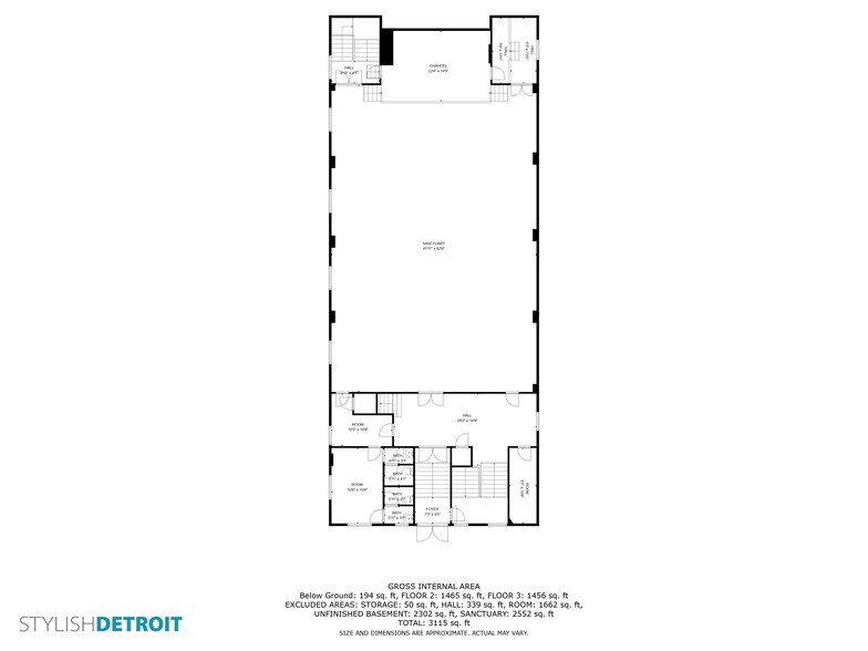 More Photos Of 4656 Canton St, Detroit Lodge Meeting Hall For Sale