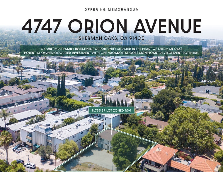 Primary Photo Of 4747 Orion Ave, Sherman Oaks Multifamily For Sale