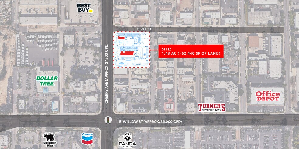 Primary Photo Of SEC Cherry Ave & E. 27th St., Signal Hill General Retail For Lease
