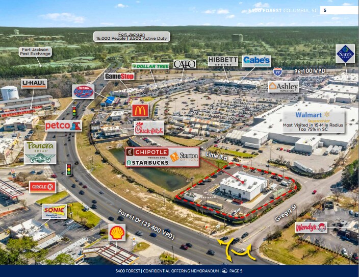 More Photos Of 5400 Forest Dr, Columbia Freestanding For Sale