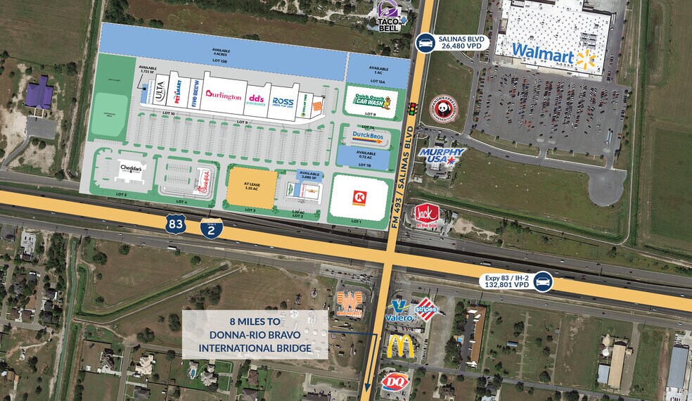 More Photos Of Expressway 83, Donna Unknown For Lease
