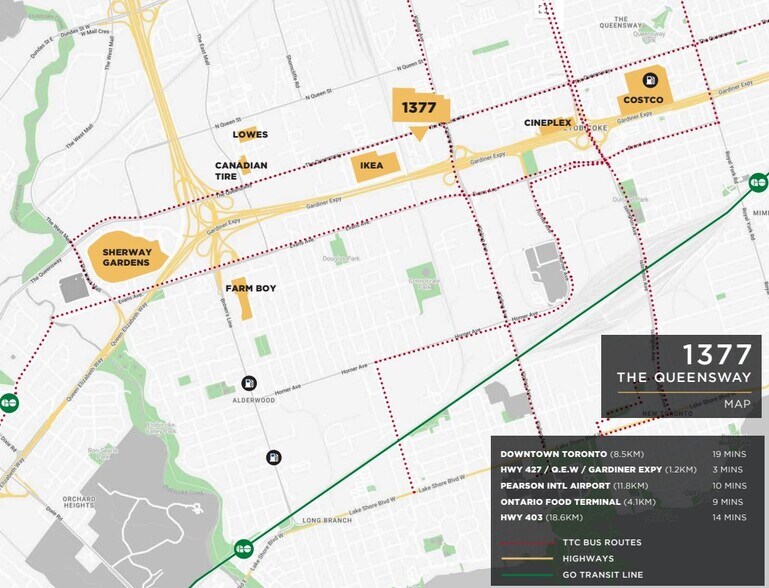 More Photos Of 1377 The Queensway, Toronto Light Distribution For Lease