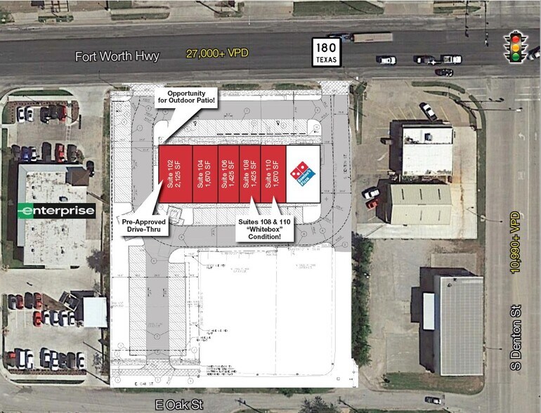 More Photos Of 808 Fort Worth Hwy, Weatherford Storefront Retail Office For Lease
