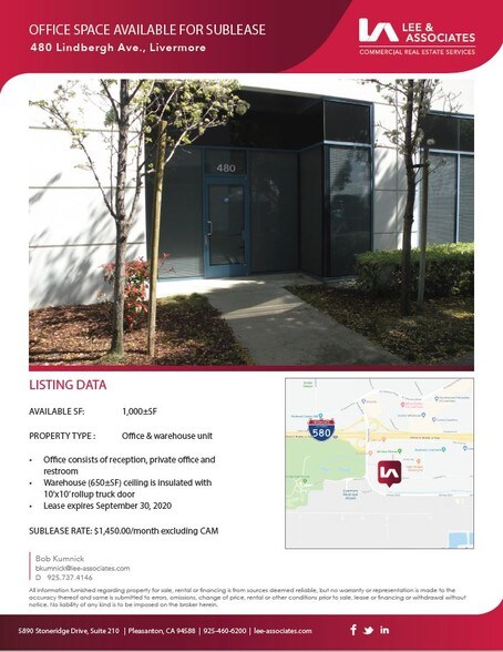 More Photos Of 462 Lindbergh Ave, Livermore Light Distribution For Lease
